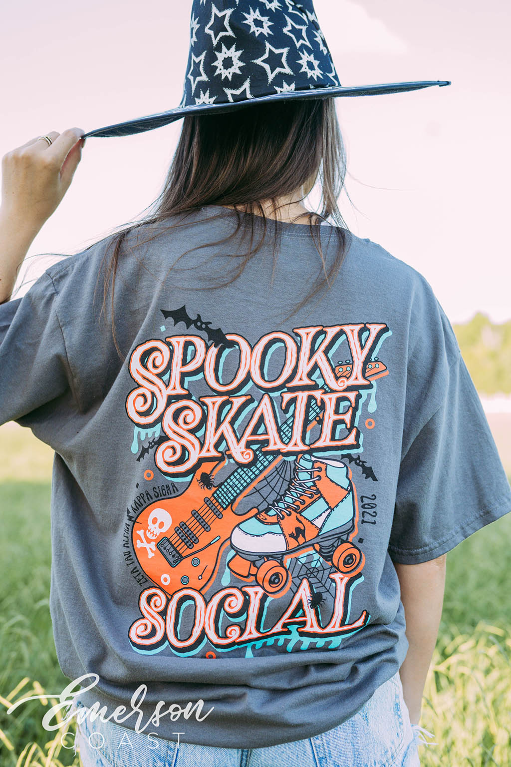 Zeta Tau Alpha Spooky Skate Social Tee