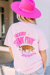 Zeta Tau Alpha Tigers Think Pink Tee