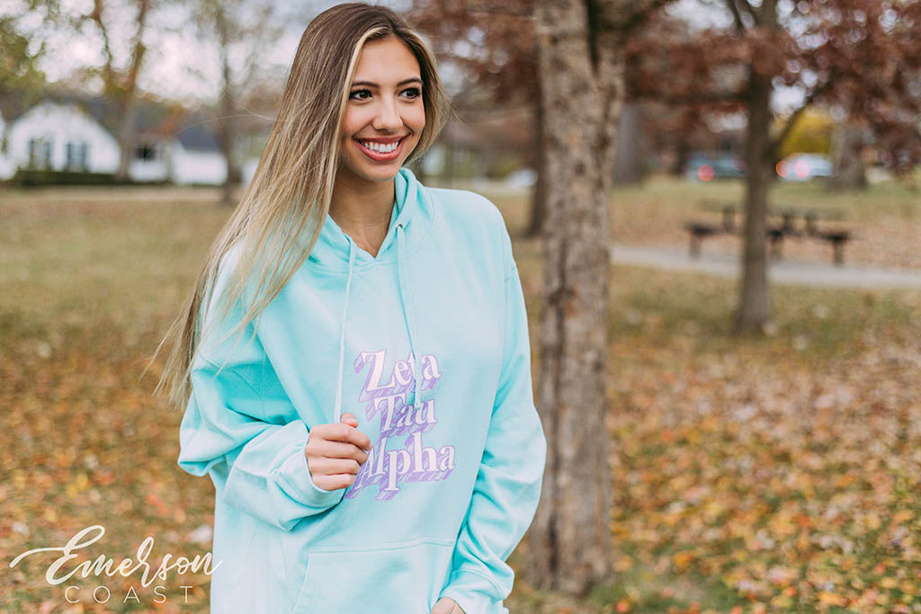 Zeta Tau Alpha Bright PR Hoodie