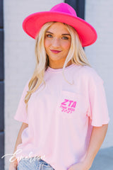 Zeta Tau Alpha Tigers Think Pink Tee