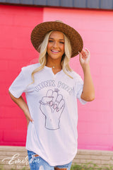 Zeta Think Pink Notch Tee