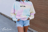 ZTA Spring Tie Dye Corded Hoodie