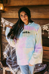 Zeta Tie Dye Corduroy Hoodie
