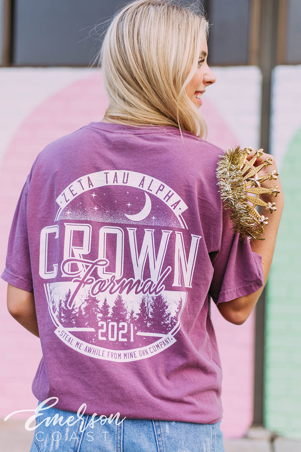 Zeta Tau Alpha Crown Formal Tee