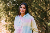 ZTA Pastel Tie Dye Corduroy Hoodie