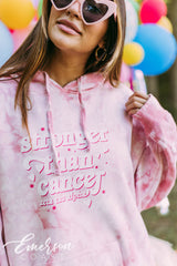 Zeta Stronger Than Cancer Pink Hoodie