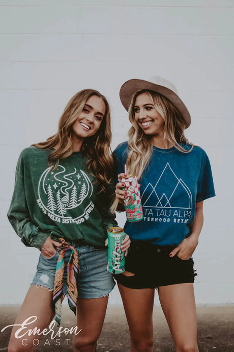 Zeta Tau Alpha Retreat Mineral Wash Tee