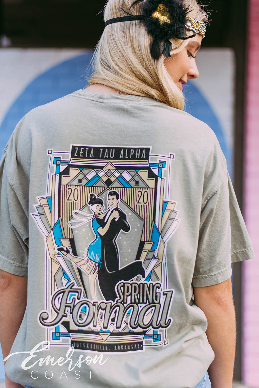 Zeta Tau Alpha Great Gatsby Spring Formal Tee - Emerson Coast